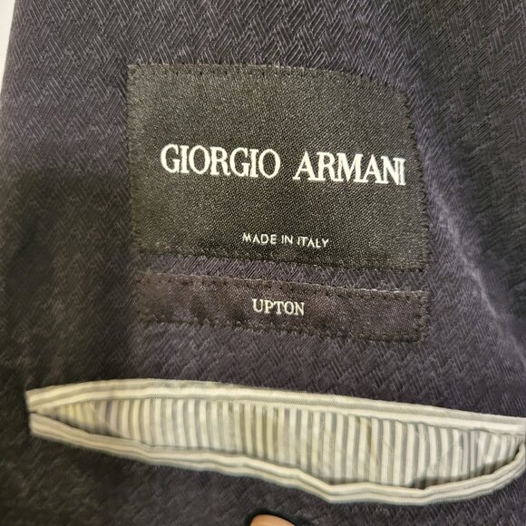 Giorgio Armani Upton Silk-Blend Sport Jacket, Size S - Picture 6 of 8